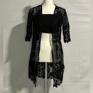 Lace bathing suit cover up